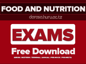 FOOD AND HUMAN NUTRITION 1 2 AND 3 FORM SIX MOCK EXAMS DAR ES SALAAM 2026 WITH MARKING SCHEME