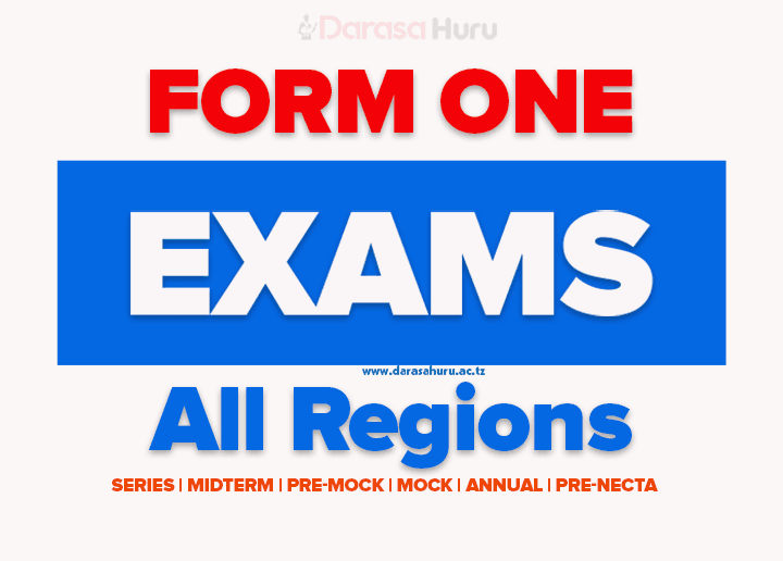 FORM ONE EXAMINATIONS 2026 ALL REGIONS
