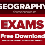 GEOGRAPHY 1 AND 2 FORM SIX MOCK EXAMS DAR ES SALAAM 2026 WITH MARKING SCHEME