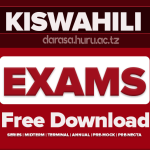KISWAHILI 1 AND 2 FORM SIX MOCK EXAMS DAR ES SALAAM 2026 WITH MARKING SCHEME