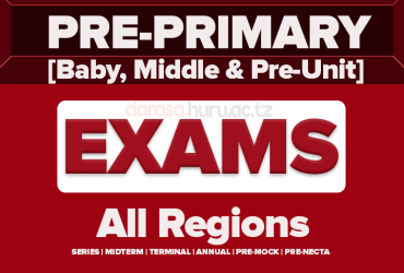 PRE-PRIMARY (DARASA LA AWALI) EXAMINATIONS 2026 ALL REGIONS
