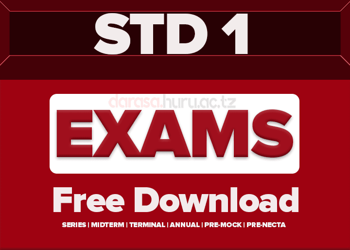 STANDARD ONE MONTHLY TEST 2026 BY DARASA HURU