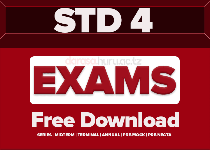 FOREST WARD STANDARD FOUR MOCK ASSESSMENT 2026 WITH ANSWERS MBEYA CC