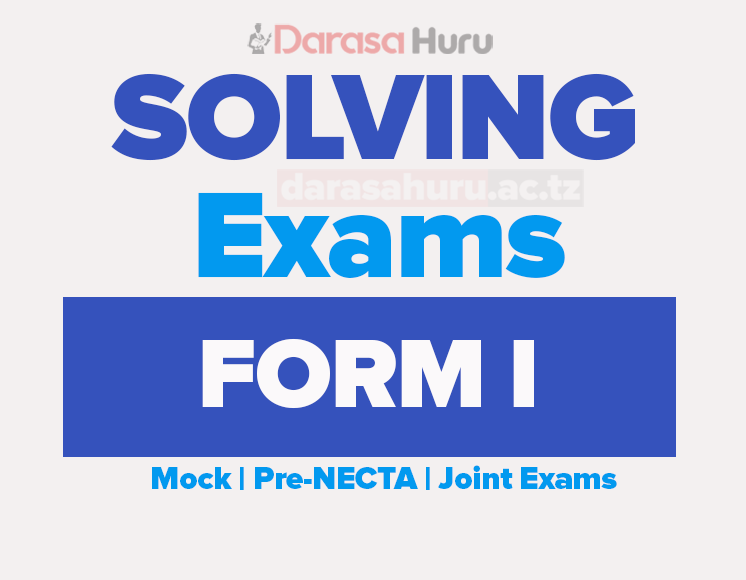 Morias Secondary Form One Midterm Examinations March 2026