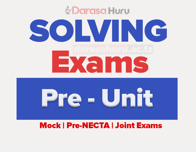 MESP TZ PRE UNIT TERMINAL EXAMINATIONS-MAY 2026