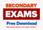 EXAMINATIONS FOR SECONDARY SCHOOLS FORM 1 - 6 FREE DOWNLOAD