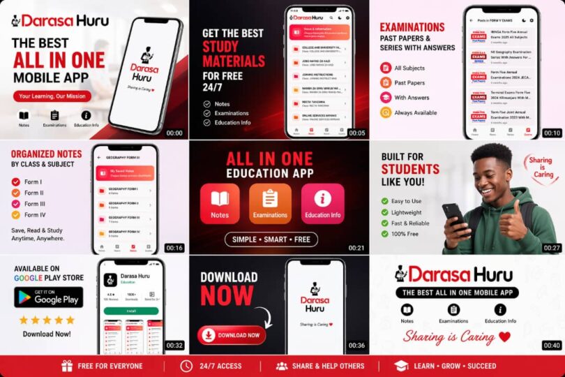 Darasa Huru Mobile App - Educational App for Easy Learning Access