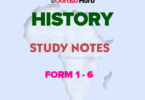 HISTORY NOTES FORM 1 - 6 ALL TOPICS