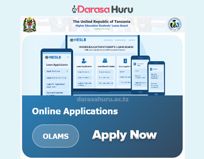 HESLB Online Application - OLAMS - Apply Now