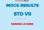 Standard Seven Mock Examination Results 2026 (Mikoa Yote)