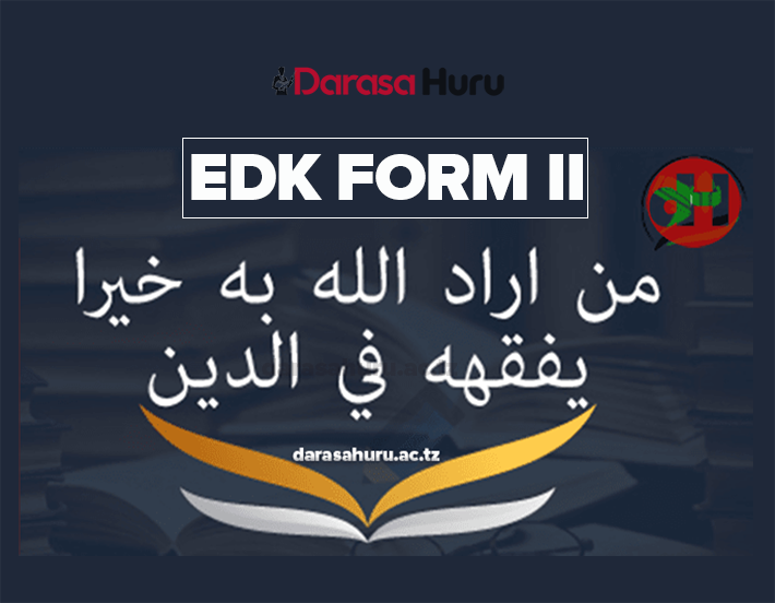 MASWALI YA EDK FORM TWO - ALL TOPICS