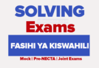 FASIHI YA KISWAHILI FORM FIVE ANNUAL EXAM 2026 MBEYA CC