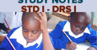 FULL NOTES STANDARD ONE (DARASA LA KWANZA) NEW – ALL SUBJECTS