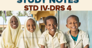 STUDY NOTES STD IV
