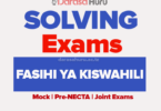 Fasihi ya Kiswahili Form Six Exam 2026 Tallo