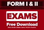 Exam Past Papers For Form One and Two