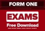 Form One Exam Past Papers