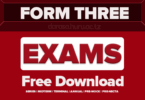 Form Three Exams Past Papers Free Download