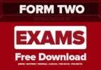 Form Two Exams Past Papers Free Download