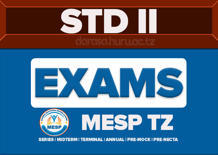 STANDARD TWO PRE NECTA 2026 SET II BY MESP TANZANIA