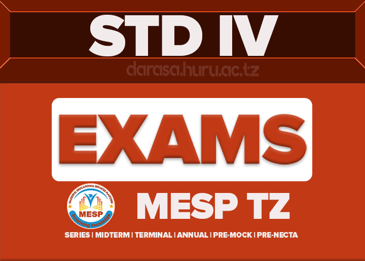 STANDARD FOUR PRE-NECTA 2026 SET 1 BY MESP TANZANIA