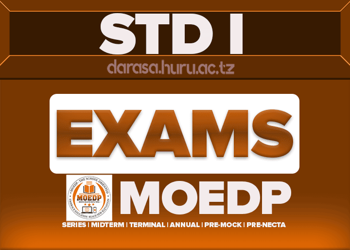 Standard One MOEDP New Assessment Series August 2026