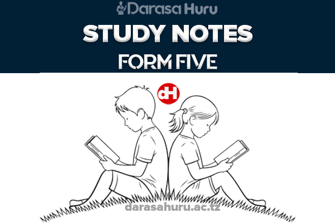 FORM FIVE NOTES FOR ALL SUBJECTS