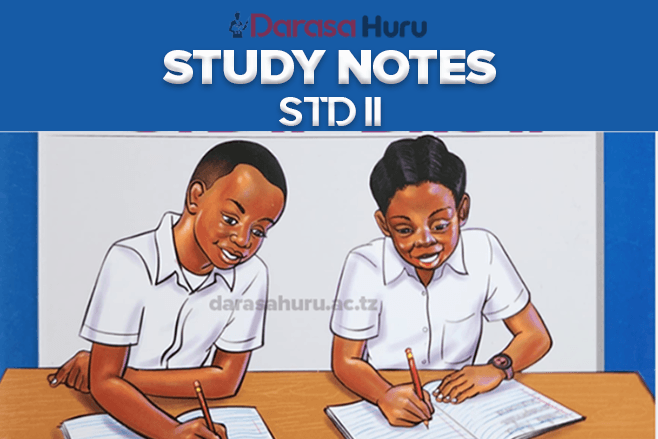 STANDARD TWO NOTES - ALL SUBJECTS