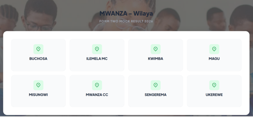 Form Two Mock Examination Results Mwanza 2026