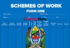 Form One Schemes Of Work 2027/2028 | All Subjects