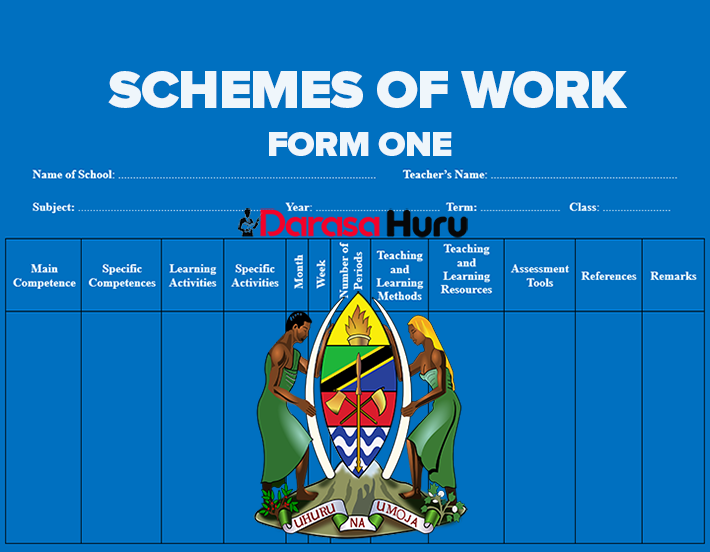 Form One Schemes Of Work 2027/2028 | All Subjects
