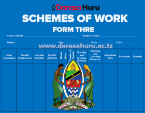 Form Three Schemes Of Work 2027/2028 | All Subjects