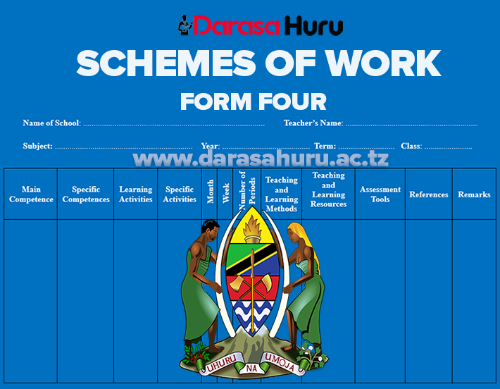 Form Four Schemes Of Work 2027