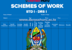 Schemes of Work Standard One (Darasa la Kwanza) 2027
